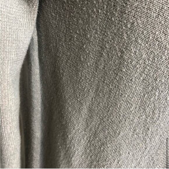 Cabi sage green gray mixed knit open draped front cardigan size Medium #5132 - Picture 7 of 16